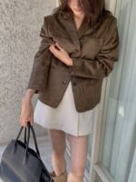[Premium] Front Wrap Wool Skorts - Image 4