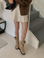 [Premium] Front Wrap Wool Skorts - Image 9