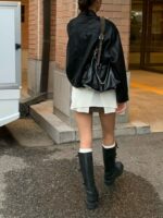 [PREMIUM] Sleek Leather Bomber - Image 7