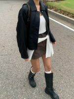 [PREMIUM] Sleek Leather Bomber - Image 14