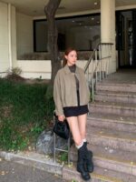 [PREMIUM] Sleek Leather Bomber - Image 16