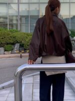[PREMIUM] Sleek Leather Bomber - Image 24