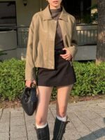 [PREMIUM] Sleek Leather Bomber - Image 26