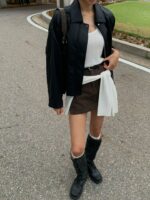 [PREMIUM] Sleek Leather Bomber - Image 30