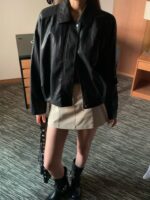 [PREMIUM] Sleek Leather Bomber - Image 33