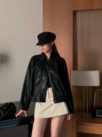 [PREMIUM] Sleek Leather Bomber - Image 35