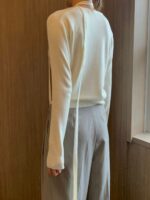 [PREMIUM] The Tie-Neck Wool Cardigan - Image 8