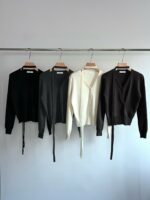 [PREMIUM] The Tie-Neck Wool Cardigan - Image 18