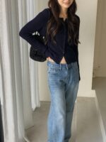 [PREMIUM] Ribbed Pleat Cardigan - Image 3