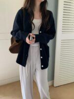 [Premium] Merino Wool Boxy Cardigan - Image 3