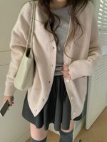 [Premium] Merino Wool Boxy Cardigan - Image 5