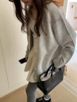 [Premium] Merino Wool Boxy Cardigan - Image 11