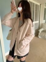 [Premium] Merino Wool Boxy Cardigan - Image 12