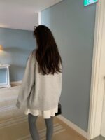 [Premium] Merino Wool Boxy Cardigan - Image 18