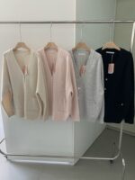 [Premium] Merino Wool Boxy Cardigan - Image 19