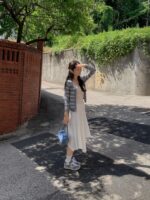 [Premium] Multi-Striped V-Neck Cardigan - Image 6