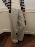 [Premium] Multi-Striped V-Neck Cardigan - Image 15
