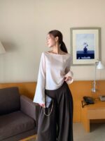 [PREMIUM] Cheri Satin Top - Image 4