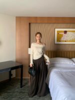 [PREMIUM] Shirred Chiffon Off shoulder Top - Image 13