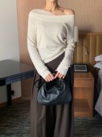 [PREMIUM] Shirred Chiffon Off shoulder Top - Image 15