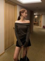[PREMIUM] Shirred Chiffon Off shoulder Top - Image 16
