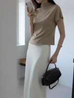 [Premium] Angora Mock Neck Top - Image 2