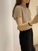 Wrinkle Mock Neck Top - Image 6