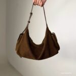 Bucks and Leather Double Pockets Shoulder Bag - Image 5
