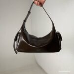 Bucks and Leather Double Pockets Shoulder Bag - Image 11