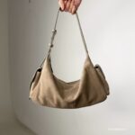 Bucks and Leather Double Pockets Shoulder Bag - Image 12