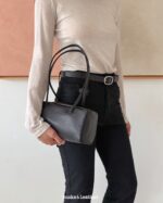 Bucks and Leather Brick Shoulder Bag (Size Mini) - Image 5