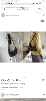 Bucks and Leather Split Crescent Bag - Image 13