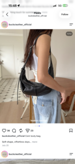 Bucks and Leather Split Crescent Bag - Image 17
