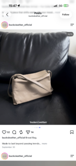 Bucks and Leather Pillow Bag (Size M) - Image 18