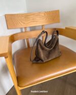 Bucks and Leather Shoulder Hobo Bag (Size S) - Image 4