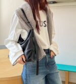 Bucks and Leather Shoulder Hobo Bag (Size S) - Image 23