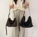 Bucks and Leather Shoulder Hobo Bag (Size S) - Image 28