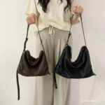 Bucks and Leather Shoulder Hobo Bag (Size M) - Image 2
