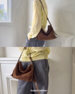 Bucks and Leather Shoulder Hobo Bag (Size M) - Image 3