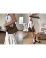 Bucks and Leather Shoulder Hobo Bag (Size M) - Image 8