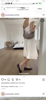Bucks and Leather Shoulder Hobo Bag (Size M) - Image 29