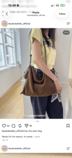 Bucks and Leather Shoulder Hobo Bag (Size M) - Image 41
