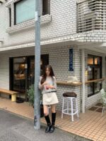 [Premium] OUNCE Cream Mini Skirt - Image 14
