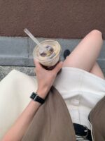 [Premium] OUNCE Cream Mini Skirt - Image 16