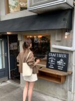 [Premium] OUNCE Cream Mini Skirt - Image 5