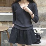 [Premium] OUNCE Maren Wool Flare Mini Skirt