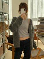 [Premium] OUNCE Grain Mohair Cardigan - Image 2