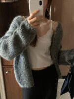 [Premium] OUNCE Grain Mohair Cardigan - Image 8