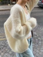 [Premium] OUNCE Grain Mohair Cardigan - Image 14