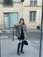[Premium] OUNCE HANDMADE 90% Wool Blouson Coat - Image 2